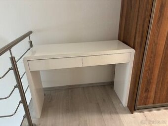 Bílý stůl, 2 zasuvky