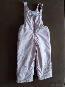 Dívčí světle růžové oteplovací kalhoty