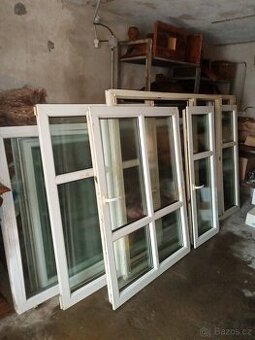 Plastové okno 2X. 190X,na 200cm Cena za kus 1500,Kč