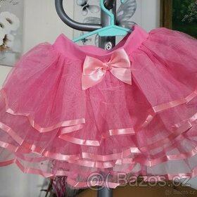 Dětská tutu sukně růžová - 1
