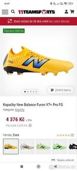 Kopačky New Balance furon v7+ pro, Nové