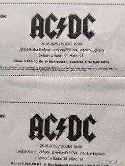 vstupenky AC/DC