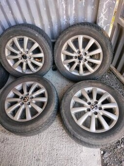 4ks alu disky vw Sharan 5x112 r16 pneu 205/55 r16 6mm