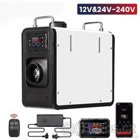 Nezávislé naftové topení 5-8kW 12/24/230V, Bluetooth