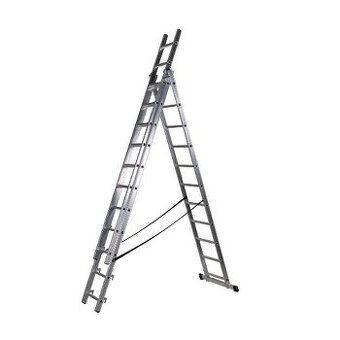 Hliníkový žebřík Profi 3x8 příček