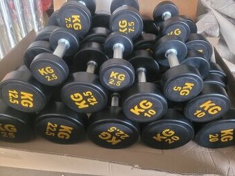 Jednoruční činky pogumované 2,5-60kg