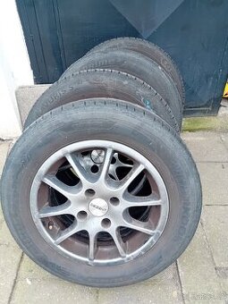 Alu kola 195/65/15 letní 80%