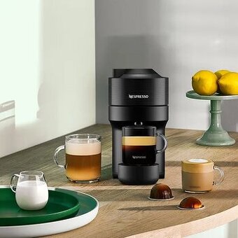 NOVY NESPRESSO VERTUO KAVOVAR CERNY Pop + 200 KAPSLE