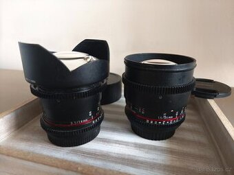 CINE objektivy Samyang 85 mm a 14 mm Canon EF
