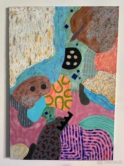 Obraz abstrakce 70x100 cm