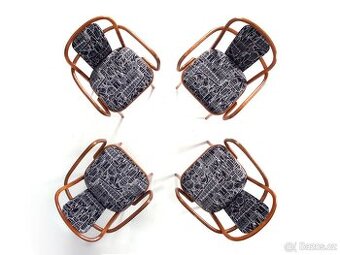 luxusní křesílka, židle TON, J. Hoffman po celkové renovaci