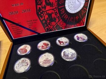 Lunární kalendář III Lunar + etue 7x 1oz a Rok koně 2026 - 1