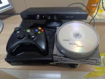 Xbox 360 s Čipem + Kinect +hry