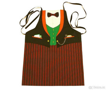 Pánská bavlněná kuchyňská zástěra Frak