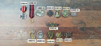 Medaile, vyznamenání Německo.