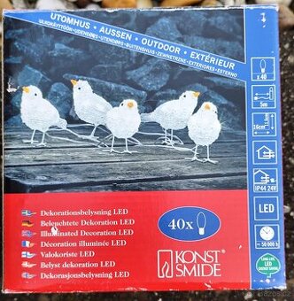 Dekorace ptáčci led