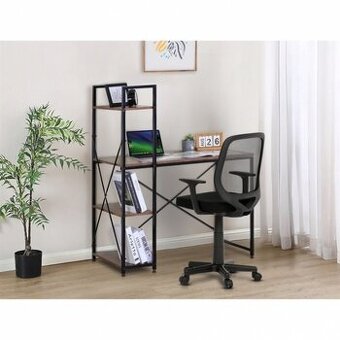 Počítačový stůl s regálem