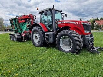 Rębak JENZ HEM 582 z ciągnikiem Massey Ferguson stepkovac