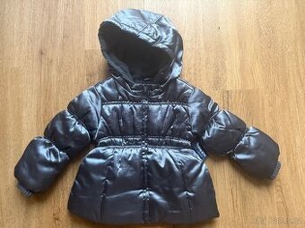 NOVÁ šedo-stříbrná zimní bunda vel. 98-104 / 3T (3 roky).