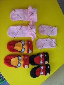 Teplé ponožtičky pro holčičku 3-9 měsíců