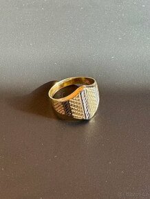 zlatý prsten 14 karátů, nový
