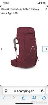 Batoh Osprey Aura Ag Lt 50