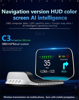 Head up Display OBD 2 + GPS