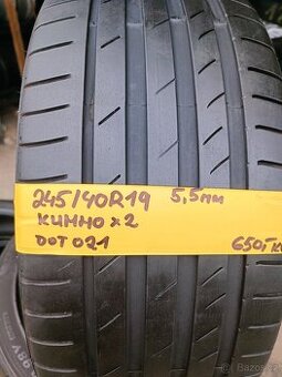 245/40r19 letní kumho