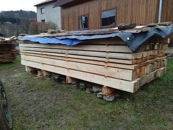 prodám suché stavební řezivo, trámy, desky, latě, pozednice - 1