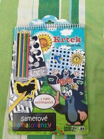Sametové omalovánky Krteček