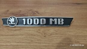 Originál původní znak / logo Škoda 1000 MB - 1