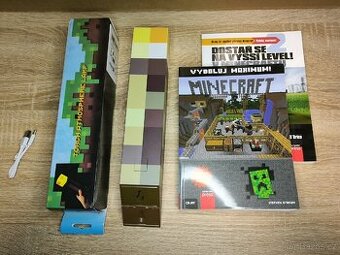 Minecraft svítilna plus knížky