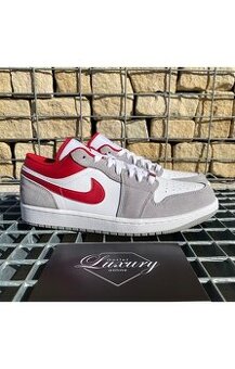 Air Jordan 1 Low Light Smoke Grey Gym Red