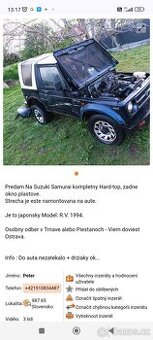 plastova strecha Samurai