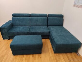 Rohová sedací souprava Destine 160 – rozkládací, málo použ