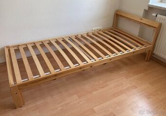 Postel IKEA, 90x200 cm, včetně roštu