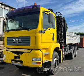 6x4 MAN 5.8m valník + HR HIAB