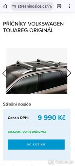 Vw Touareg originál hagusy / příčniky - 1