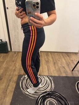 Tmavě modré Adidas legíny - 1