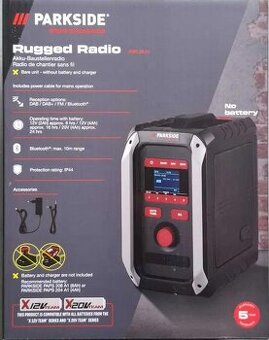 Aku stavební rádio DAB+ | Parkside Performance