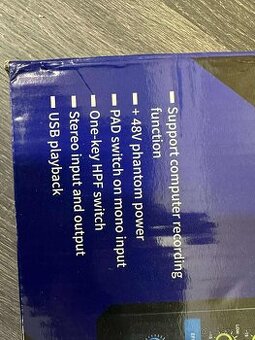 Mixážní pult F-5A – 5 kanálů s USB a efekty