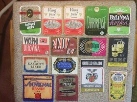 Staré etikety - alkohol - 47 ks