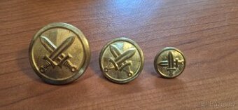 Knoflíky vojenské 22 ks