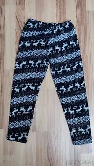 Dívčí zateplené kalhoty vel. 8-9let