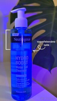 Neutrogena Hydro Boost čisticí gel 200 ml – použitý