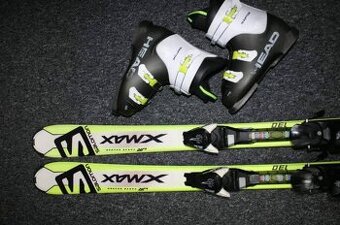 lyže salomon X max 130 cm , boty head
