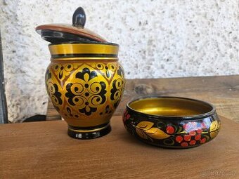 Malovane dřevěné nadobi