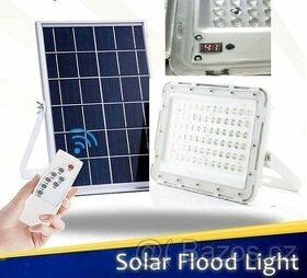 LED reflektor 100W + solární panel + dálkový ovladač