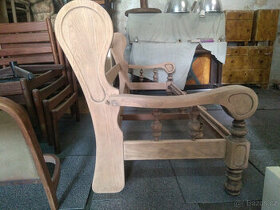 Dřevěná konstrukce sedačky