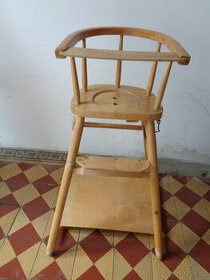Retro jídelní židlička k renovaci - 1